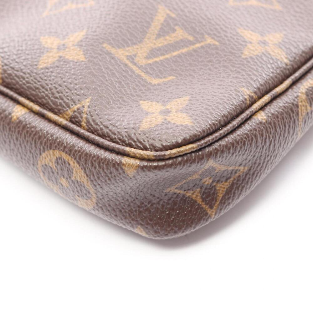 LOUIS VUITTON Brown Monogram Leather Pochette Mini Bag - Picture 6 of 6